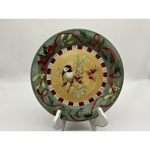 LENOX Winter Greetings Chickadee Everyday by Catherine McClung Dinner Plate - Picture 7 of 16